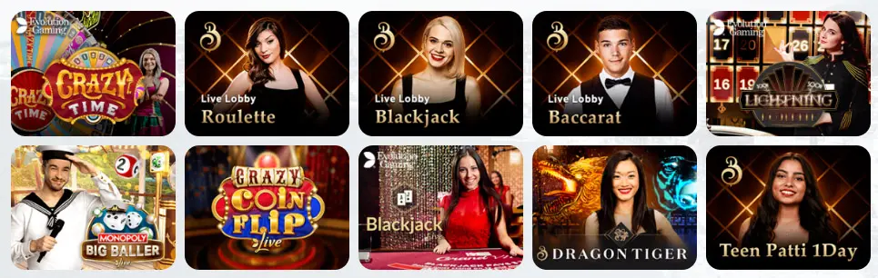Betstarexch Live Casino Games