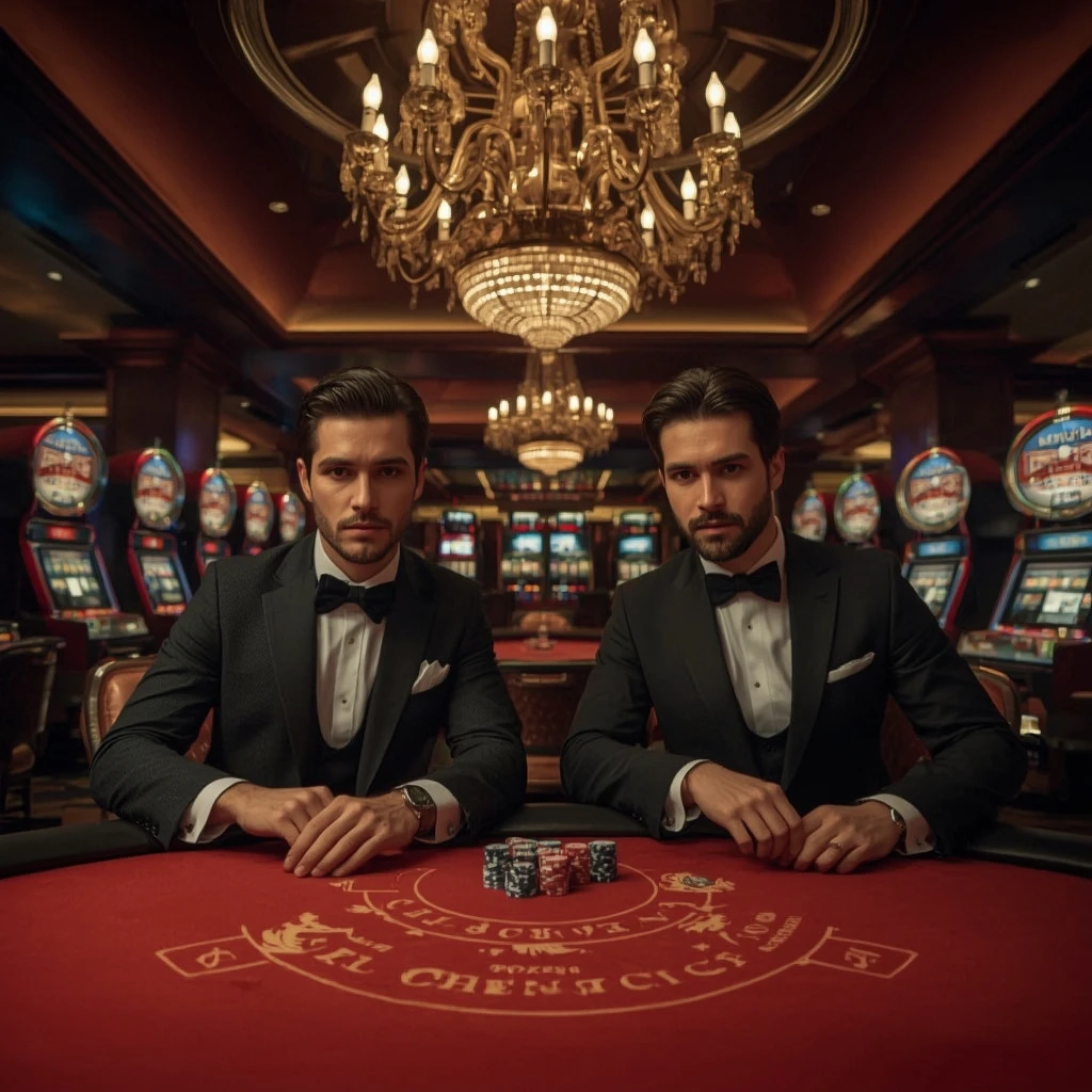 Two poker players at BETSTAREXCH CASINO